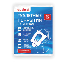 Накладки покрытия сидения для унитаза КОМПЛЕКТ 10 шт. школа/офис/больница/роддом/поездка LAIMA, 114177
