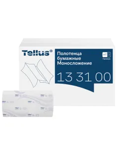 Полотенца бумажные 200 шт., Tellus/TORK (HT3) ПРЕМИУМ, КОМПЛЕКТ 20 пачек, 2-слойные, белые, 23х23 см, V-сложение, 133100