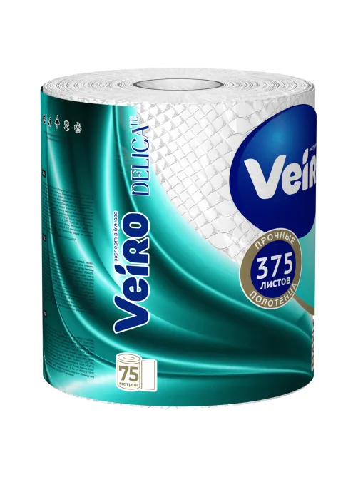 Полотенце бумажное 75 м, VEIRO 