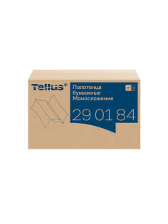 Полотенца бумажные 200 шт., Tellus/TORK (H3) ADVANCED, КОМПЛЕКТ 20 пачек, 2-слойные, белые, 23х23 см, V-сложение, 290184