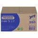 Полотенца бумажные 200 шт., PROtissue (H2) PREMIUM, 2-слойные, белые, КОМПЛЕКТ 21 пачка, 24х21,5 см, Z-сложение, С442
