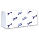 Полотенца бумажные 200 шт., PROtissue (H2) PREMIUM, 1-слойные, белые, КОМПЛЕКТ 28 пачек, 24х21,5 см, Z-сложение, С446