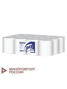 Полотенца бумажные с центральной вытяжкой 120 м, PROtissue (M1) COMFORT, 1-слойные, белые, КОМПЛЕКТ 12 рулонов, С194