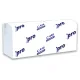 Полотенца бумажные 200 шт., PROtissue (H2) PREMIUM, 1-слойные, белые, КОМПЛЕКТ 28 пачек, 24х21,5 см, Z-сложение, С446