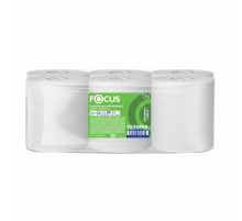 Полотенца бумажные с центральной вытяжкой 280 м, FOCUS (М2) Jumbo, 1-слойные, белые, КОМПЛЕКТ 6 рулонов, 5036889