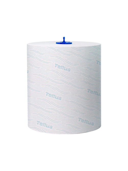Полотенца бумажные рулонные 150 м, Tellus/TORK Matic (Система H1) ADVANCED, 2-слойные, белые, КОМПЛЕКТ 6 рулонов, 120067