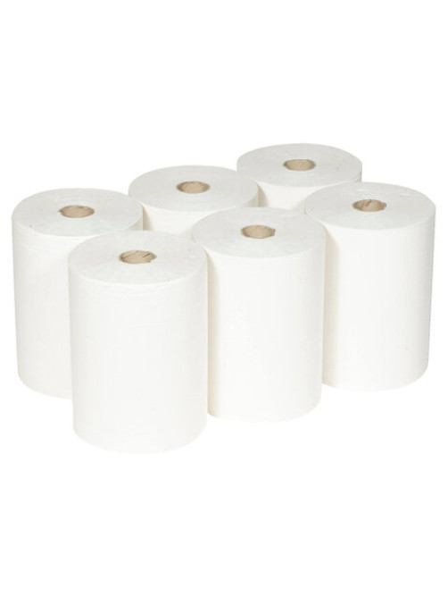 Полотенца бумажные рулонные KIMBERLY-CLARK Scott, КОМПЛЕКТ 6 шт., Slimroll, 190 м, белые, 6697