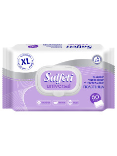 Полотенца влажные XL 60 шт., 18х25 см, SALFETI 