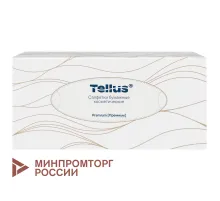 Салфетки косметические 100 штук в картонном боксе, 2-слойные, Tellus/TORK Premium (Система F1), 120380