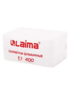 Салфетки бумажные 400 шт., 24х24 см, 