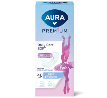 Прокладки женские ежедневные 40 шт., AURA Premium ультратонкие LIGHT, 13124