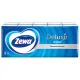 Платочки бумажные носовые ZEWA Deluxe 3-слойные, СПАЙКА 10 пачек по 10 шт., 21х21 см, 51174