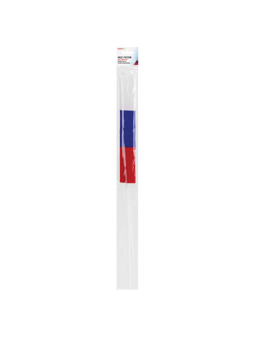 Флаг России ручной 30х45 см, без герба, с флагштоком, BRAUBERG/STAFF, 550182, RU14