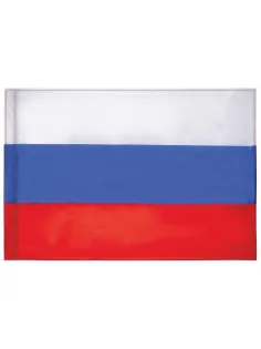 Флаг России 90х135 см без герба, ПРОЧНЫЙ с влагозащитной пропиткой, полиэфирный шелк, STAFF, 550225