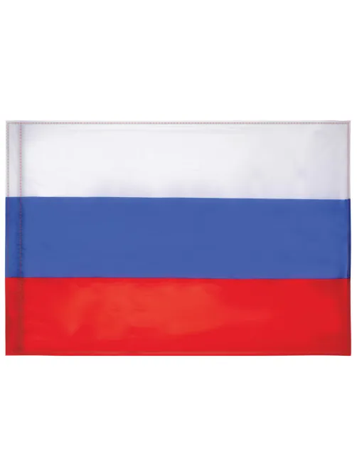 Флаг России 90х135 см без герба, ПРОЧНЫЙ с влагозащитной пропиткой, полиэфирный шелк, STAFF, 550225