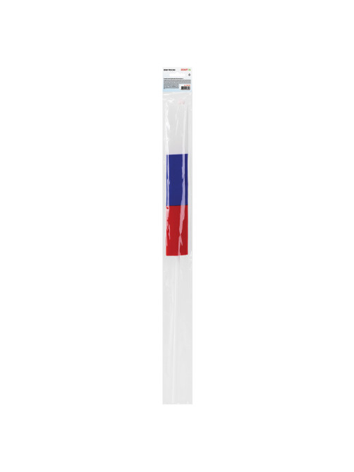 Флаг России ручной 30х45 см, без герба, с флагштоком, BRAUBERG/STAFF, 550182, RU14