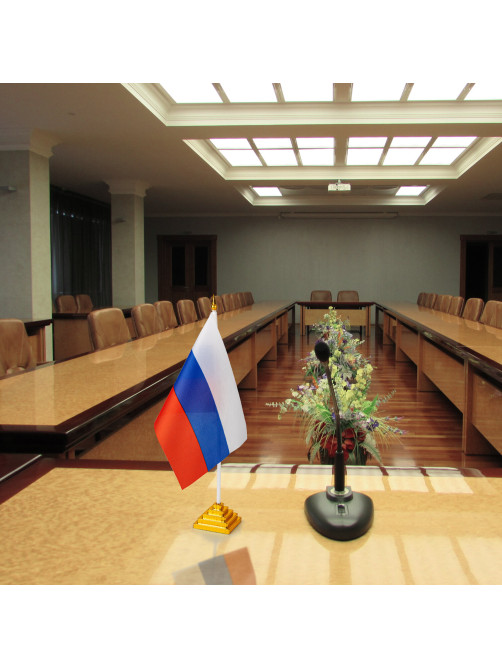 Флаг России настольный 14х21 см, без герба, BRAUBERG/STAFF, 550184, RU22