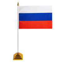 Флаг России настольный 14х21 см, без герба, BRAUBERG/STAFF, 550184, RU22