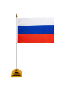 Флаг России настольный 14х21 см, без герба, BRAUBERG/STAFF, 550184, RU22