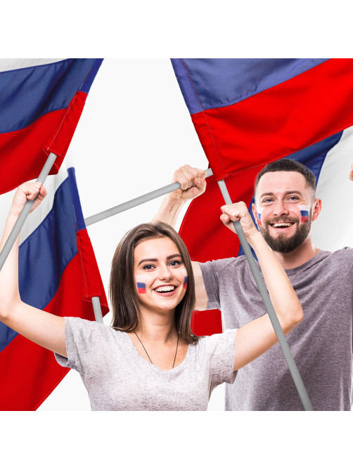 Флаг России 70х105 см, без герба, BRAUBERG/STAFF, 550180