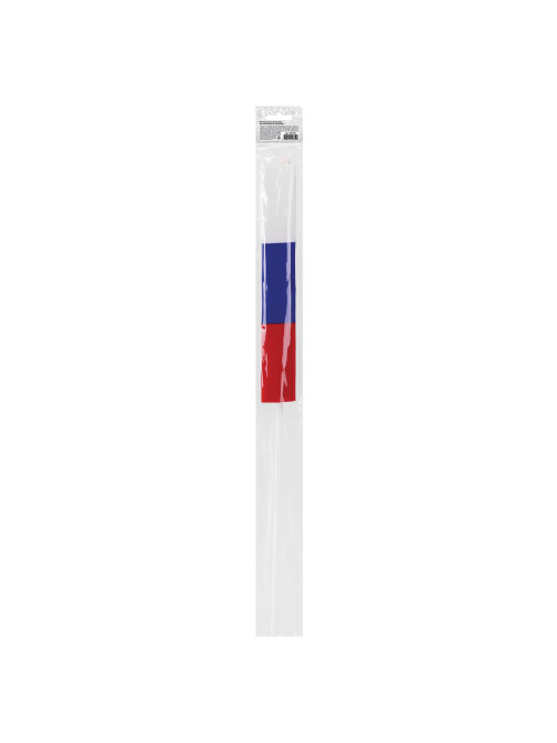 Флаг России ручной 30х45 см, без герба, с флагштоком, BRAUBERG/STAFF, 550182, RU14