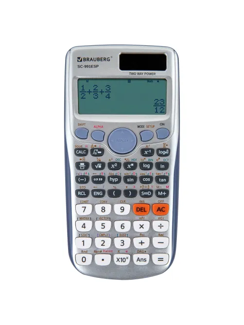 Калькулятор инженерный BRAUBERG SC-991ESP (165х84 мм), 417 функций, 10+2 разрядов, двойное питание, 271725