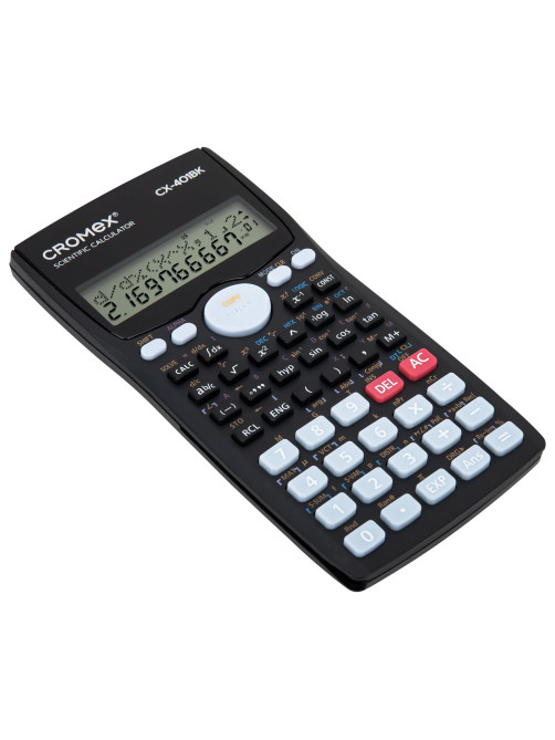 Калькулятор инженерный CROMEX (КРОМЕКС) CX-401BK (155х80 мм), 401 функция, 10+2 разрядов, черный, 273833