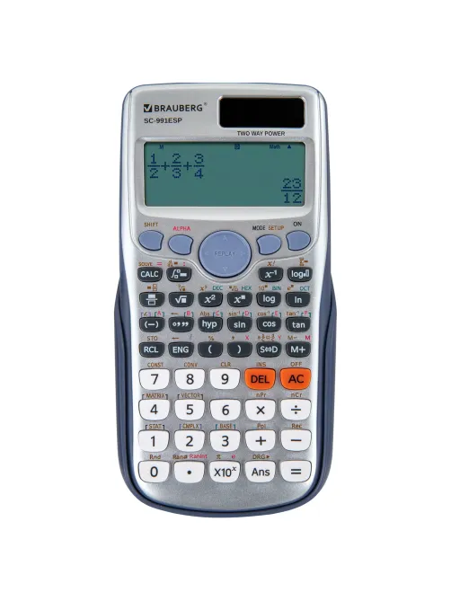 Калькулятор инженерный BRAUBERG SC-991ESP (165х84 мм), 417 функций, 10+2 разрядов, двойное питание, 271725