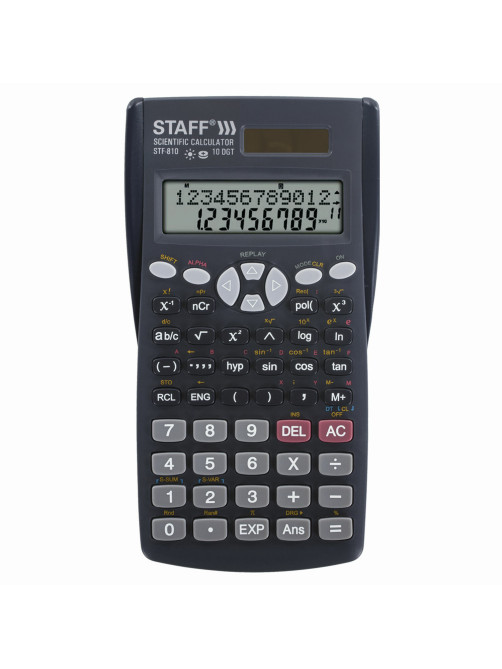 Калькулятор инженерный STAFF STF-810 (161х85 мм), 240 функций, 10+2 разрядов, двойное питание, 250280