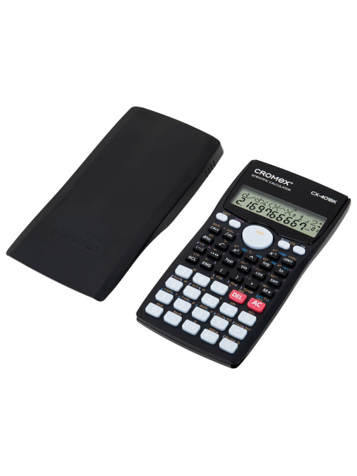 Калькулятор инженерный CROMEX (КРОМЕКС) CX-401BK (155х80 мм), 401 функция, 10+2 разрядов, черный, 273833