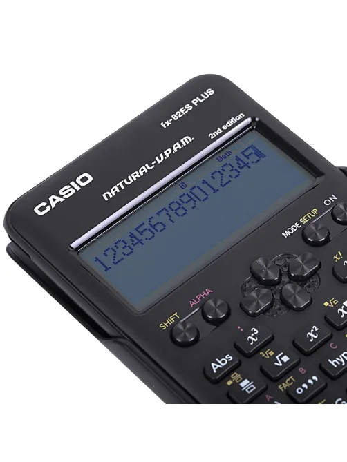 Калькулятор инженерный CASIO FX-82ESPLUS-2-WETD (162х80 мм), 252 функции, батарея, сертифицирован для ЕГЭ, FX-82ESPLUS-2-S