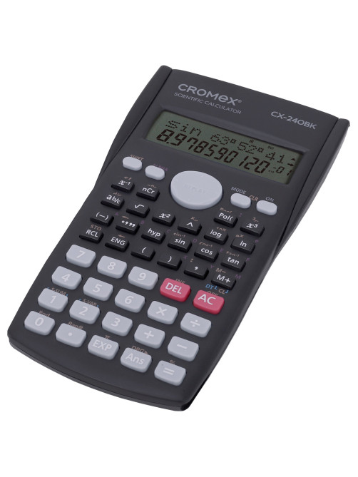 Калькулятор инженерный CROMEX (КРОМЕКС) СX-240BK (155х80 мм), 240 функций, 10+2 разрядов, черный, 273832
