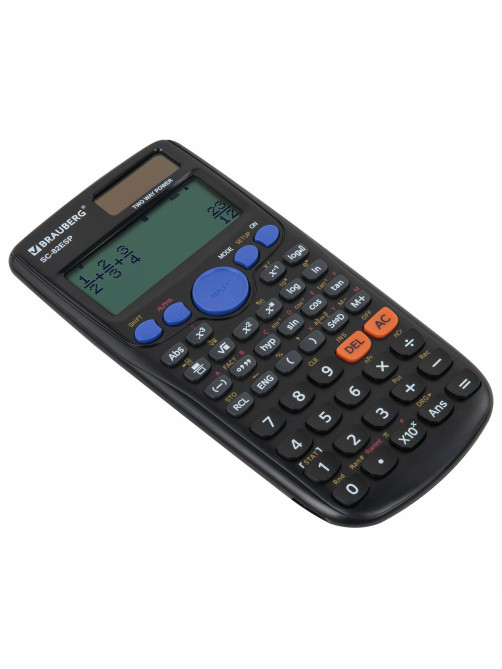 Калькулятор инженерный BRAUBERG SC-82ESP (165х84 мм), 252 функции, 10+2 разрядов, двойное питание, 271723