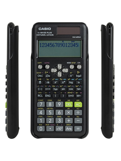 Калькулятор инженерный CASIO FX-991ES PLUS-2 (162х77 мм), 417 функций, двойное питание, сертифицирован для ЕГЭ, FX-991ESPLUS-2S