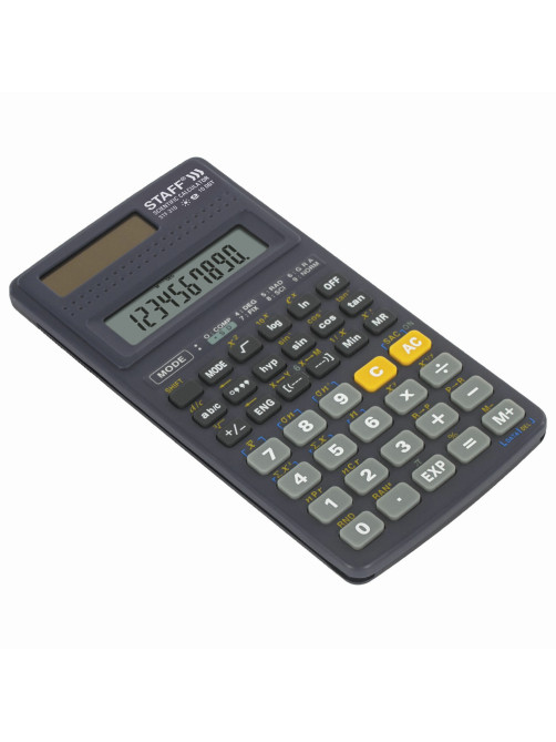Калькулятор инженерный STAFF STF-310 (142х78 мм), 139 функций, 10+2 разрядов, двойное питание, 250279