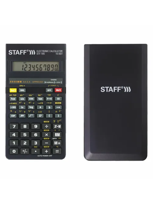 Калькулятор инженерный STAFF STF-165 (143х78 мм), 128 функций, 10 разрядов, 250122