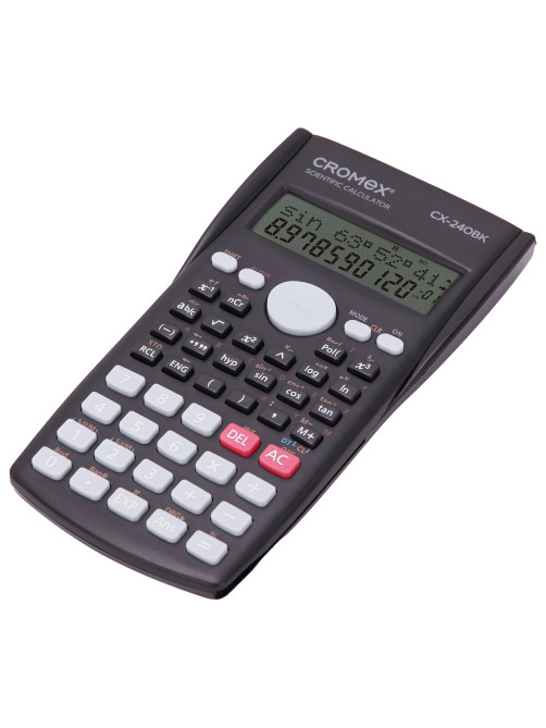 Калькулятор инженерный CROMEX (КРОМЕКС) СX-240BK (155х80 мм), 240 функций, 10+2 разрядов, черный, 273832