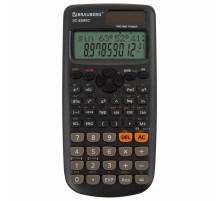 Калькулятор инженерный BRAUBERG SC-82MSС (165х84 мм), 240 функций, 10+2 разрядов, двойное питание, 271722