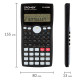Калькулятор инженерный CROMEX (КРОМЕКС) CX-401BK (155х80 мм), 401 функция, 10+2 разрядов, черный, 273833