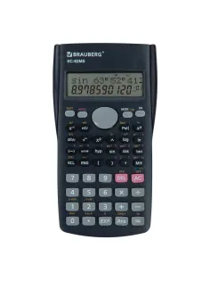 Калькулятор инженерный BRAUBERG SC-82MS (158х85 мм), 240 функций, 10+2 разрядов, темно-синий, 271721