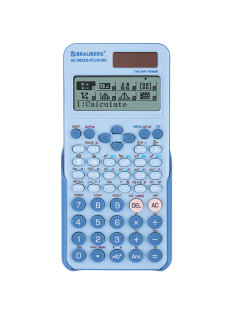 Калькулятор инженерный BRAUBERG SC-991ES-PLUS-BU (164х80 мм), 552 функции, 10+2 разряда, ГОЛУБОЙ, 272653