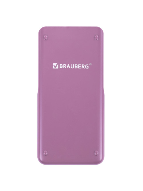 Калькулятор инженерный BRAUBERG SC-991ES-PLUS-PK (164х80 мм), 552 функции, 10+2 разряда, РОЗОВЫЙ, 272654