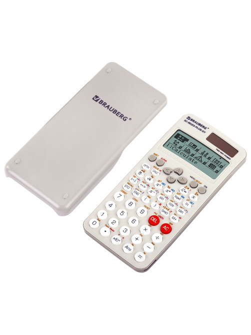Калькулятор инженерный BRAUBERG SC-991ES-PLUS-GY (164х80 мм), 552 функции, 10+2 разряда, СЕРЫЙ, 272652