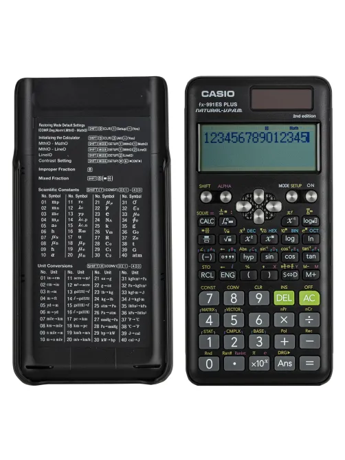 Калькулятор инженерный CASIO FX-991ES PLUS-2 (162х77 мм), 417 функций, двойное питание, сертифицирован для ЕГЭ, FX-991ESPLUS-2S