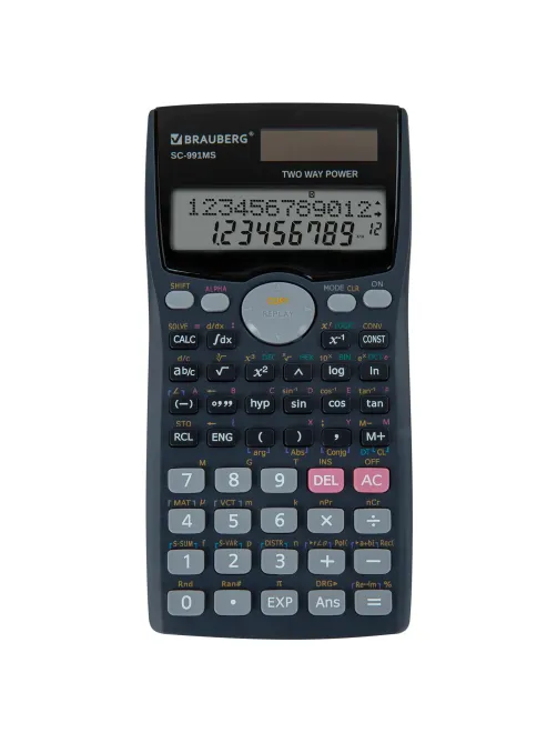 Калькулятор инженерный BRAUBERG SC-991MS (157x82 мм), 401 функция, 10+2 разрядов, двойное питание, 271724