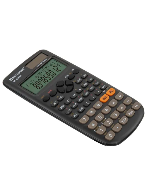 Калькулятор инженерный BRAUBERG SC-82MSС (165х84 мм), 240 функций, 10+2 разрядов, двойное питание, 271722