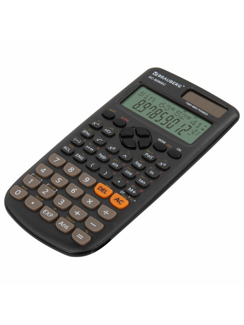 Калькулятор инженерный BRAUBERG SC-82MSС (165х84 мм), 240 функций, 10+2 разрядов, двойное питание, 271722