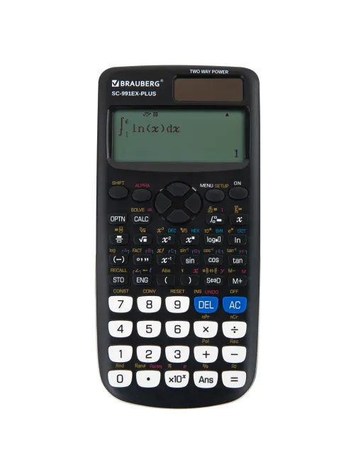 Калькулятор инженерный BRAUBERG SC-991EX-Plus (165х84 мм), 552 функции,10+2 разрядов, двойное питание, 271726