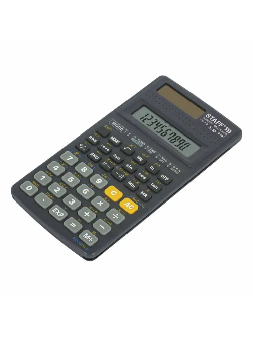 Калькулятор инженерный STAFF STF-310 (142х78 мм), 139 функций, 10+2 разрядов, двойное питание, 250279