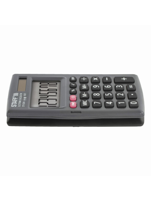 Калькулятор карманный STAFF STF-6248 (104х63 мм), 8 разрядов, двойное питание, 250284